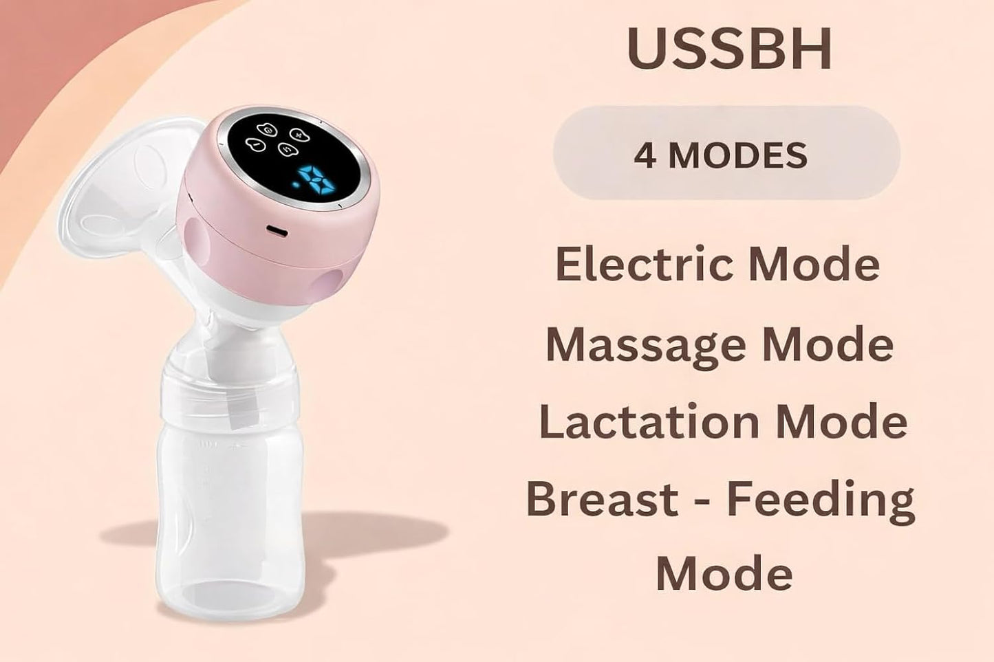 MCP Smart Automatic Breast Pump – Portable Electric Milk Extractor for New Moms