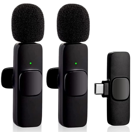 Wireless Microphone for Mobile & Camera |Clip-On Collar Mic