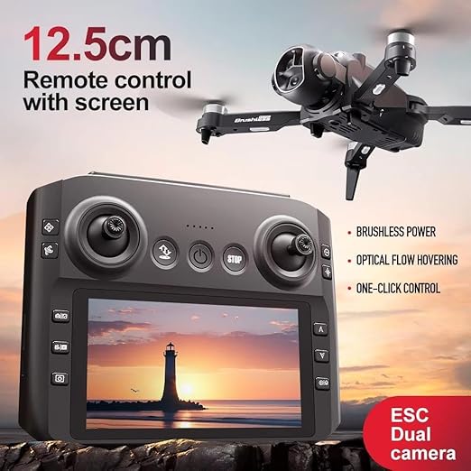 M7 Drone with Intelligent Obstacle Avoidance, Dual Camera, 90 Degrees Lens (M7)