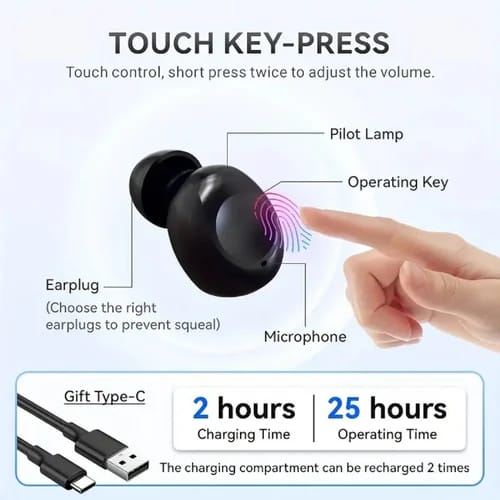Axon K812 Ear Hearing aid Rechargeable with charging case