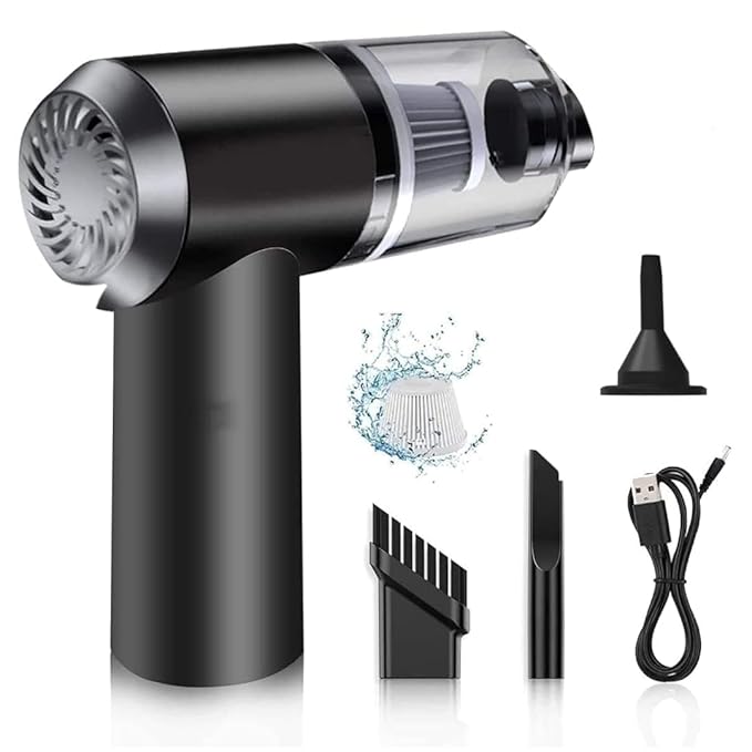 Portable Car Vacuum Cleaner 3 in 1 with Blower & Air Duster, Wireless  Mini Vacuum Cleaner