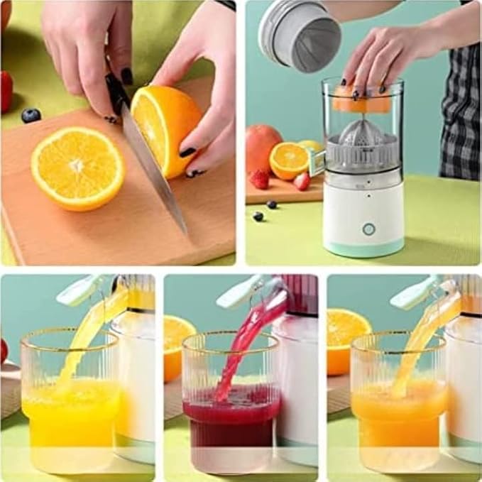 Citrus Orange Squeezer, Mosambi Juicer, Wireless Portable Juicer Blender with USB Charging