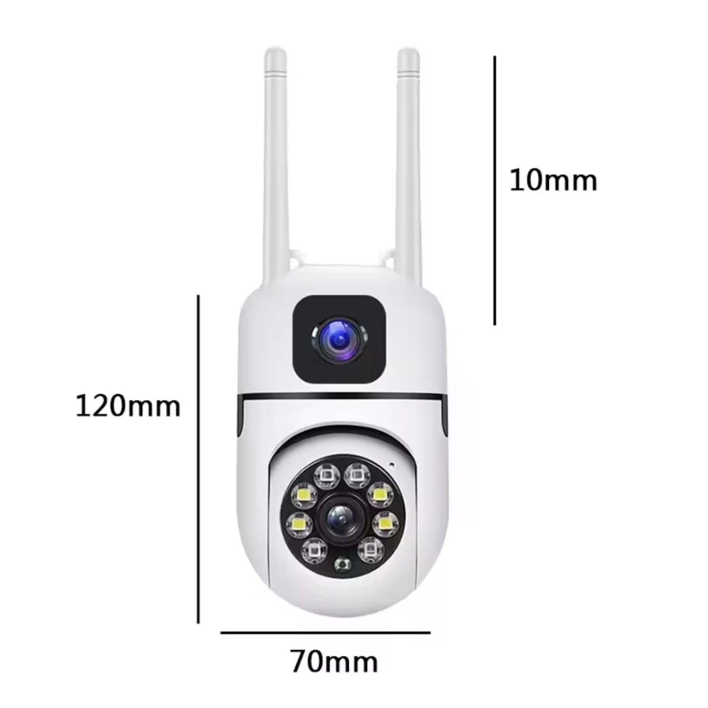 Mini Dual Lens/Screen 2in1 PTZ Bullet 5.5MP Full HD 1920 Resolution