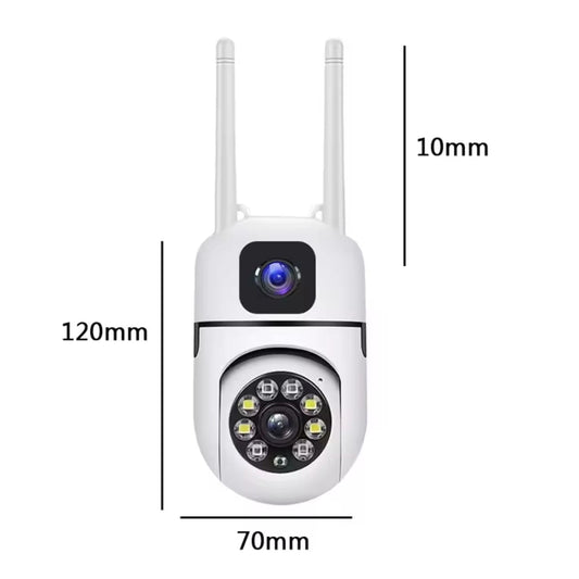 Mini Dual Lens/Screen 2in1 PTZ Bullet 5.5MP Full HD 1920 Resolution