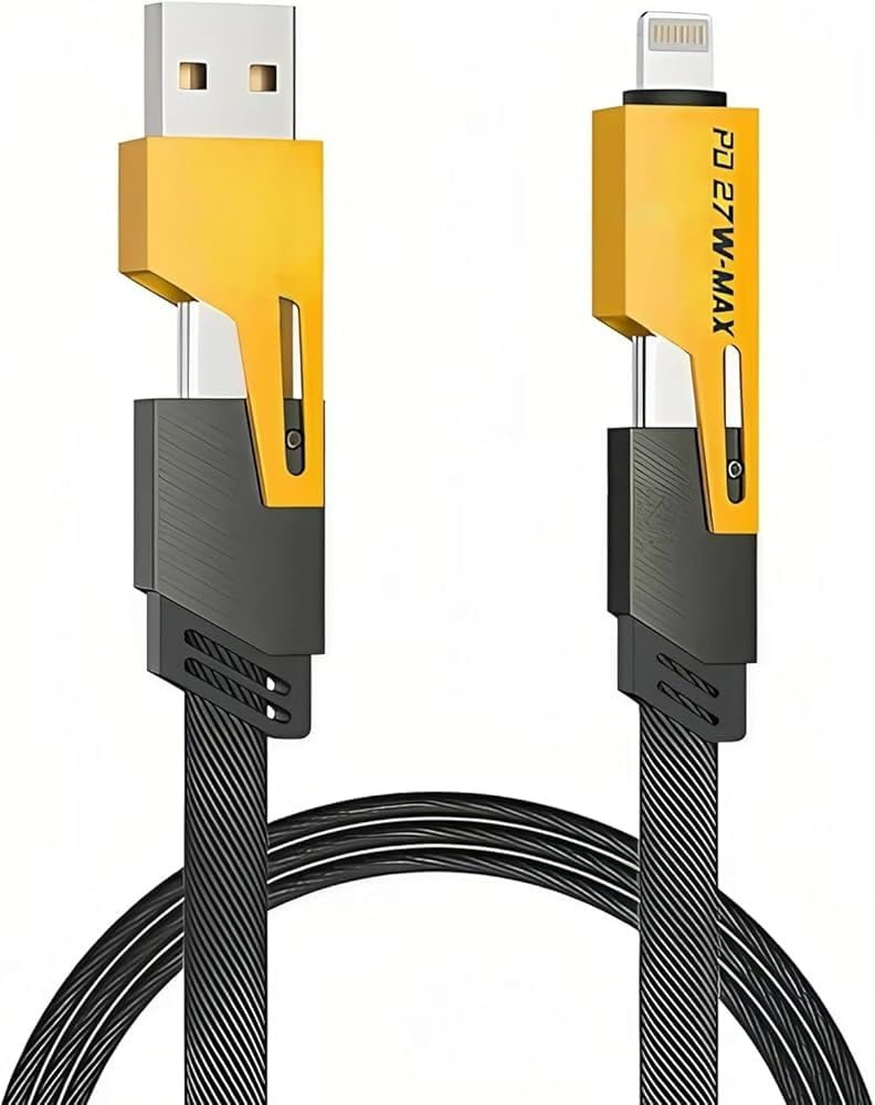 Bleaws 65W 4 in 1 Cable | Gold Plated Ports | Ultra Fast Charging & Data Transfer
