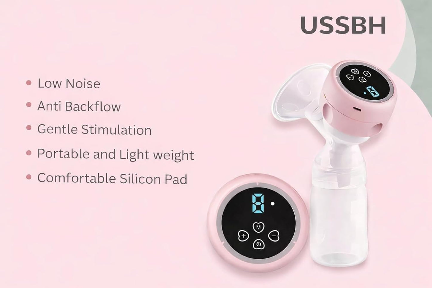 MCP Smart Automatic Breast Pump – Portable Electric Milk Extractor for New Moms
