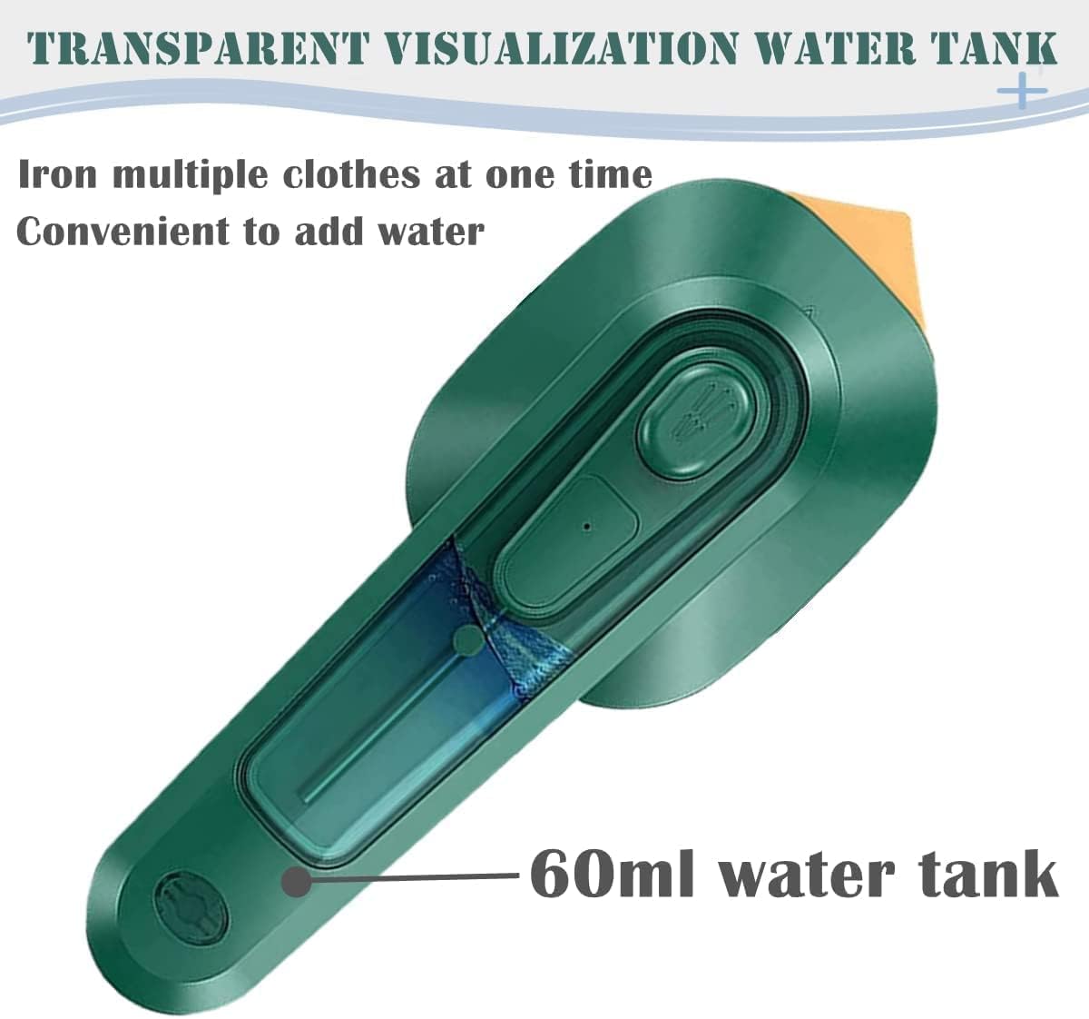 Portable Travel Steamer for Clothes, Handheld Mini Iron, Dry & Wet Ironing