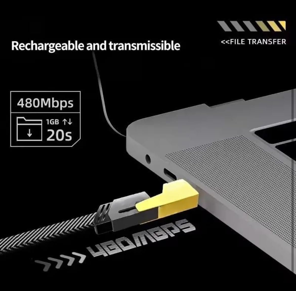 Bleaws 65W 4 in 1 Cable | Gold Plated Ports | Ultra Fast Charging & Data Transfer