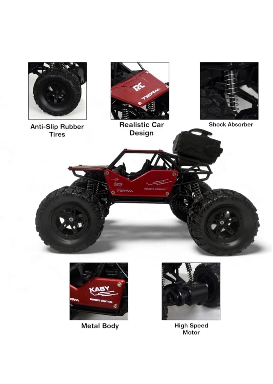 Rock Crawler Car with Smoke Offroader 2Wd Rc Car High Speed