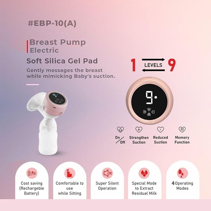 MCP Smart Automatic Breast Pump – Portable Electric Milk Extractor for New Moms
