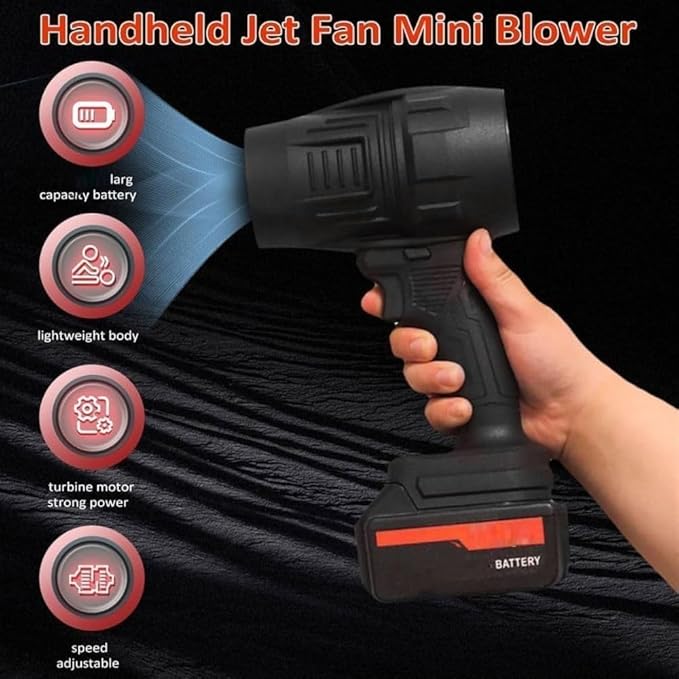 FAB Innovation Handheld Electric Portable Air Blower,Turbo Jet Blower Cordless 48V