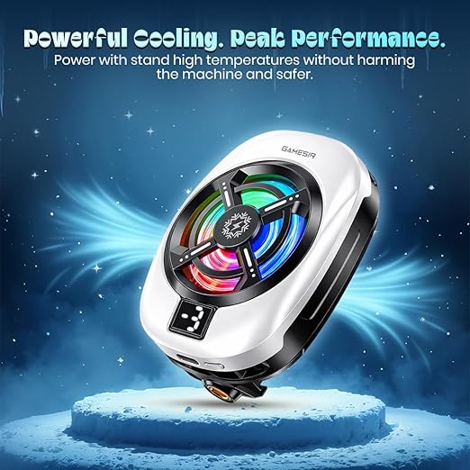 GameSir Phone Cooler for Gaming, Semiconductor Cooling Chip, 5000 RPM 7-Blade Fan