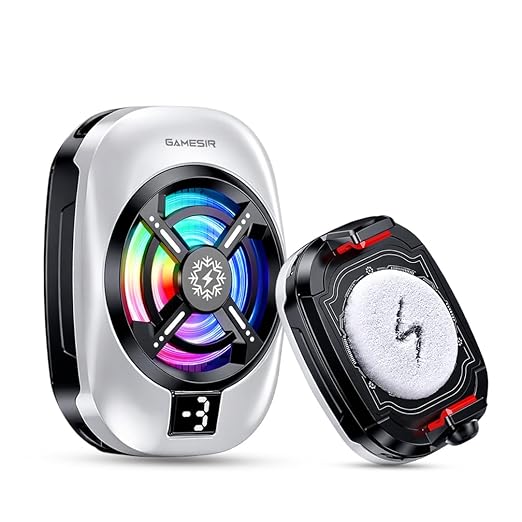 GameSir Phone Cooler for Gaming, Semiconductor Cooling Chip, 5000 RPM 7-Blade Fan