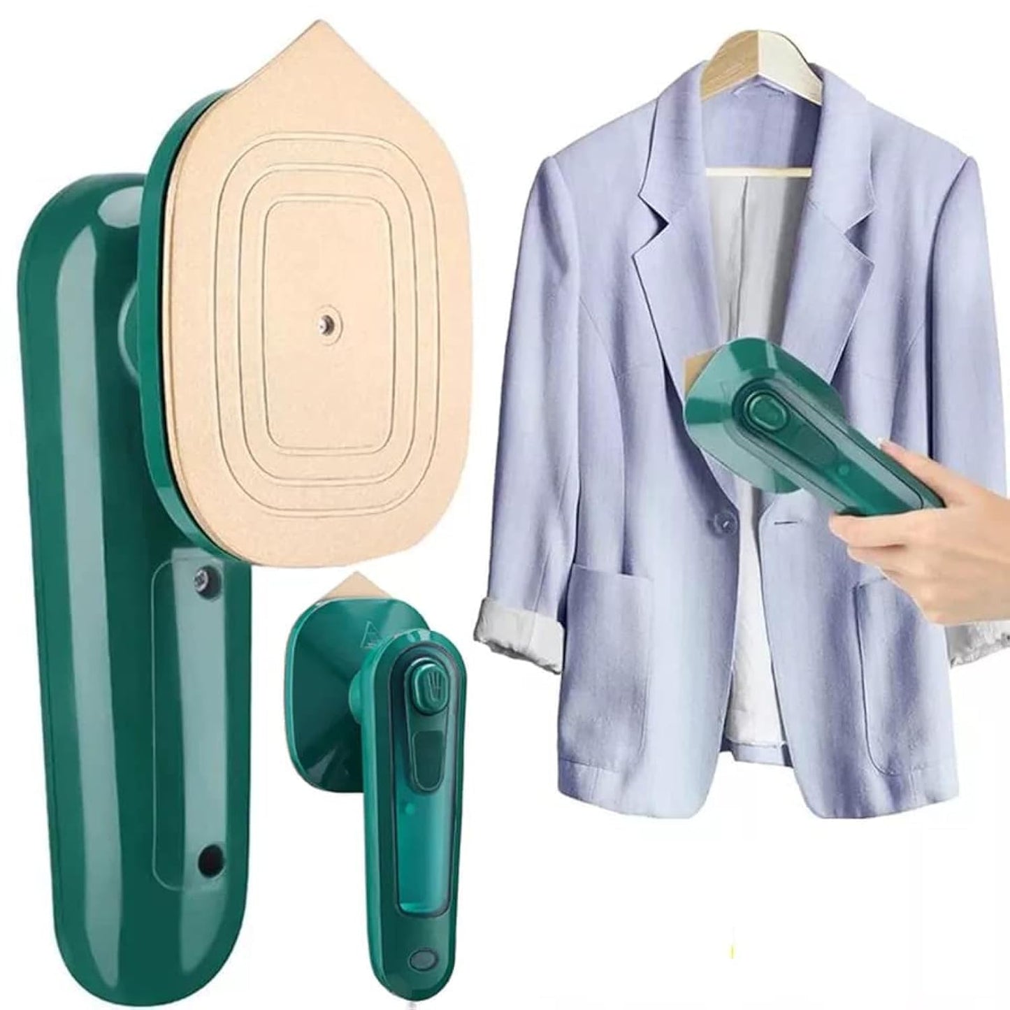 Portable Travel Steamer for Clothes, Handheld Mini Iron, Dry & Wet Ironing
