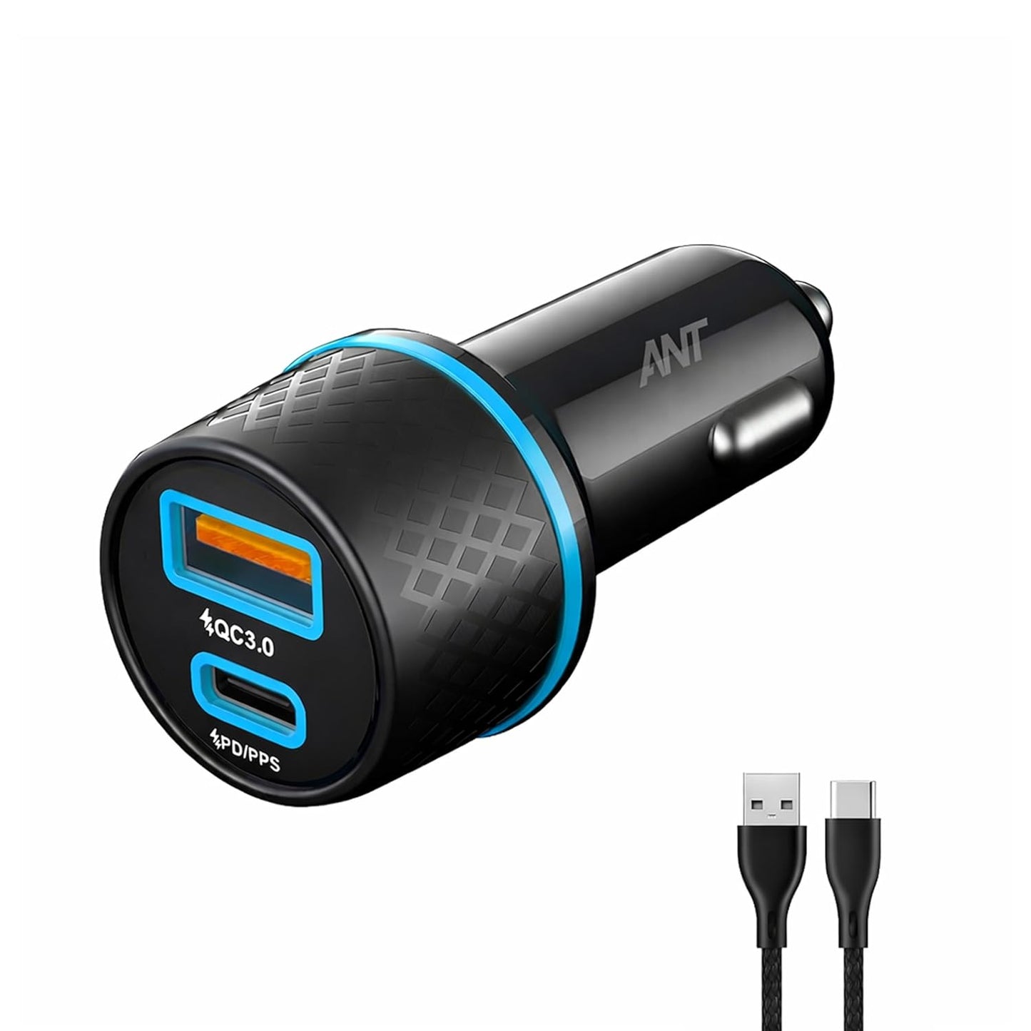 Car Fast Charging Adapter 20 38W Dual Port USB-C Car Charger