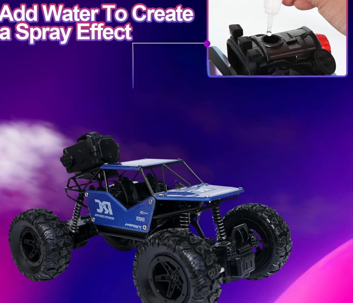 Rock Crawler Car with Smoke Offroader 2Wd Rc Car High Speed