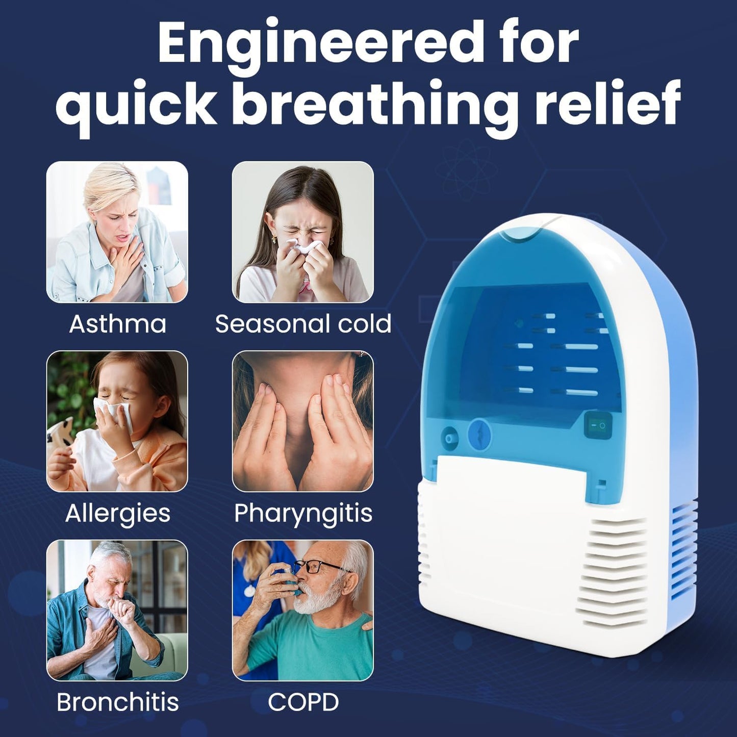 MCP Nebulizing Machine | Inhaler Machine with Storage Compartment