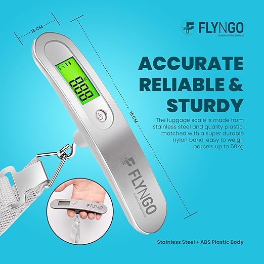 FLYNGO Weight Machine For Luggage Weighing Scale For Luggage Capable Up To 50 Kg