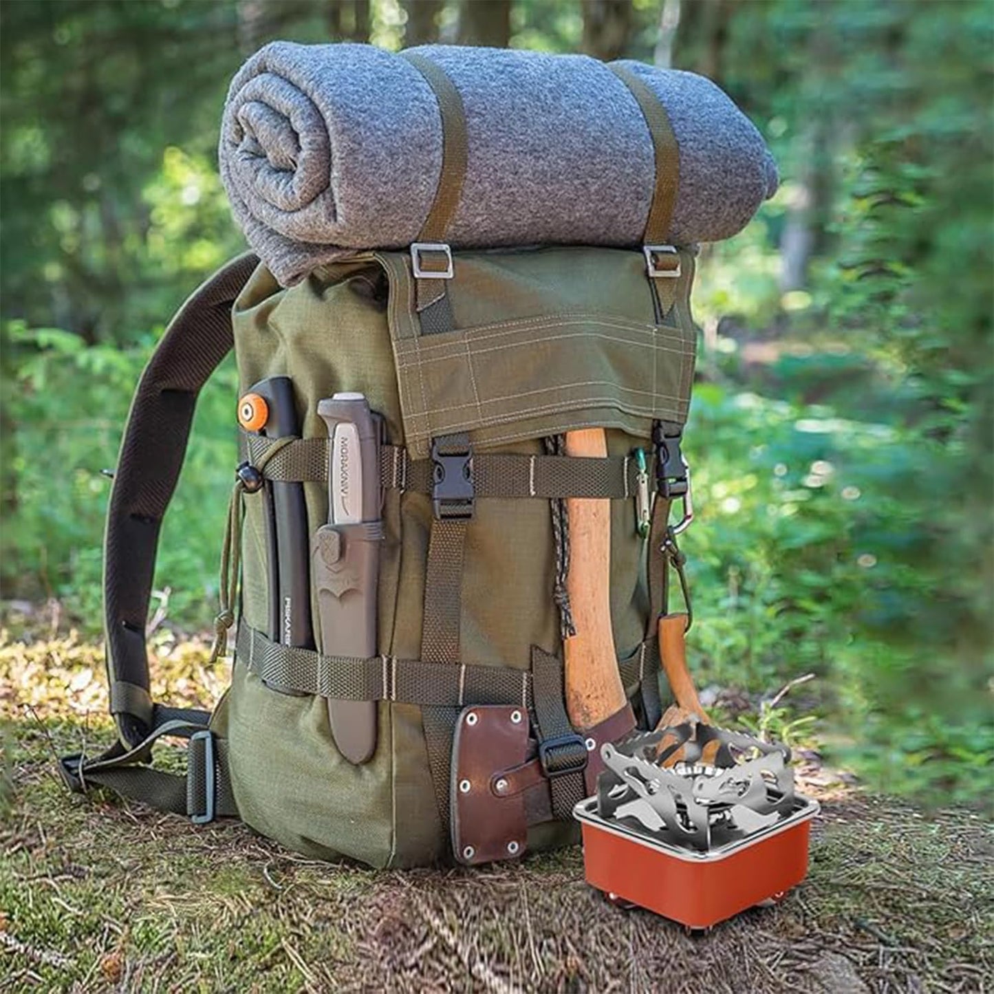 EYUVAA LABEL Alloy Steel Portable Gas Stove for Travel with Butane Gas Cylinder